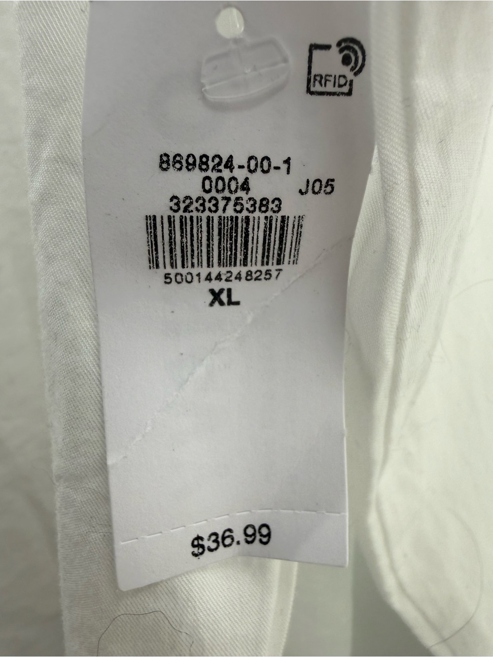 NWT Old Navy Cropped Boxy White Ruffle Button Down Office Meanswear Shirt XL - Picture 12 of 12